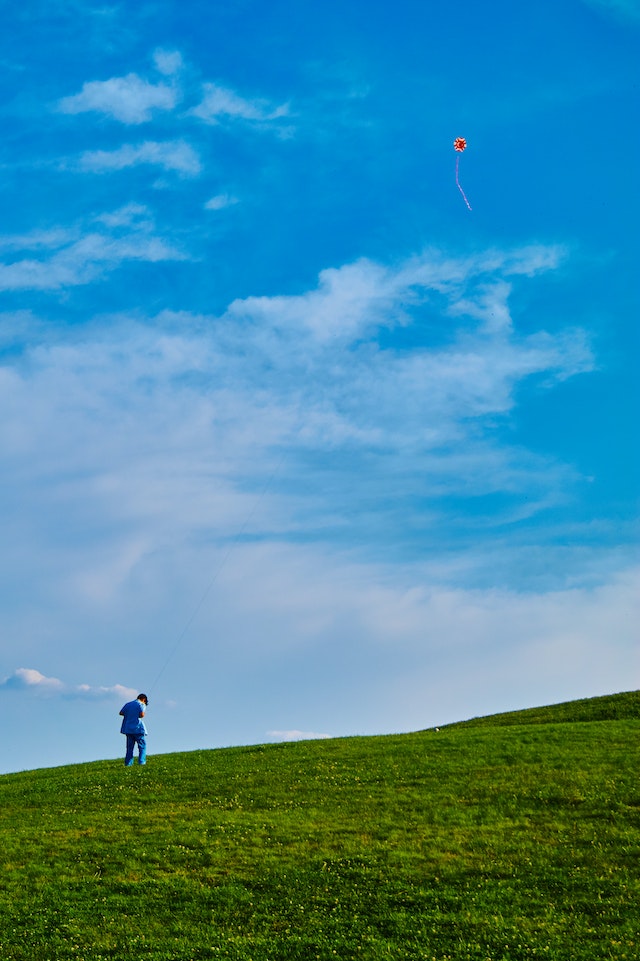 blue sky summer background